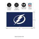 Full Color PVC Mat, 16" x 28", Tampa Bay Lightning