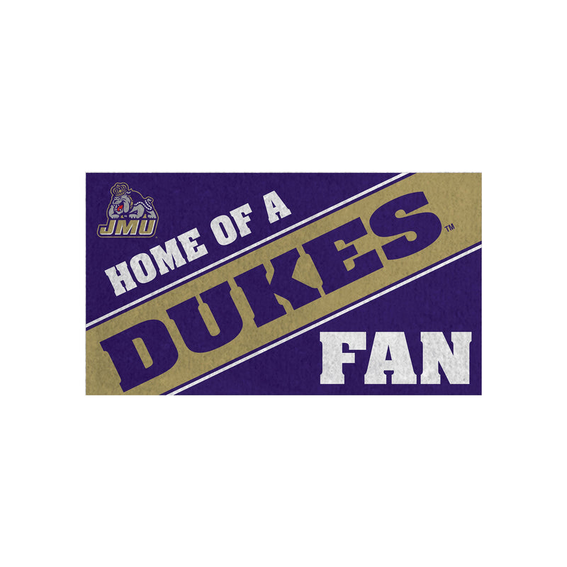 James Madison University, PVC Mat COLOR, Home of a Fan