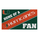 University of Miami, PVC Mat COLOR, Home of a Fan