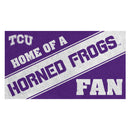 Texas Christian University, PVC Mat COLOR, Home of a Fan