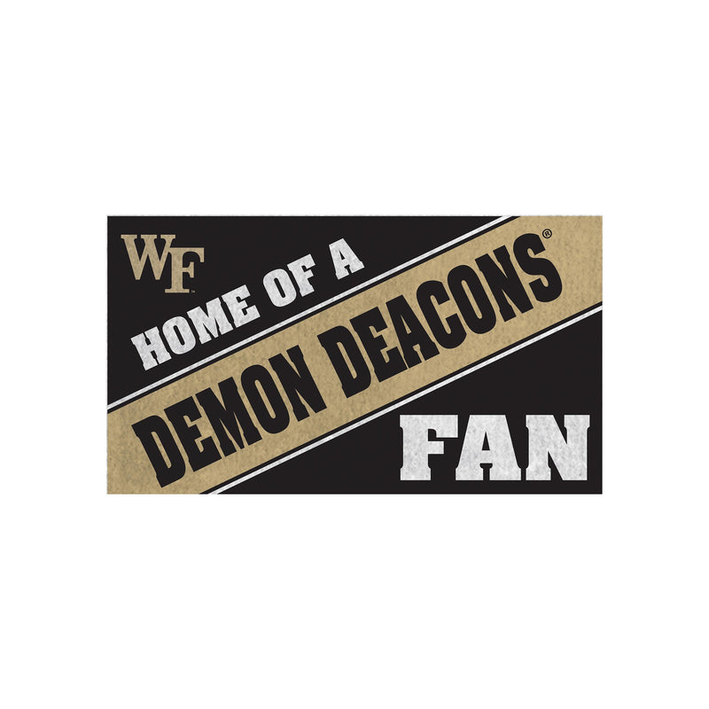 Wake Forest University, PVC Mat COLOR, Home of a Fan