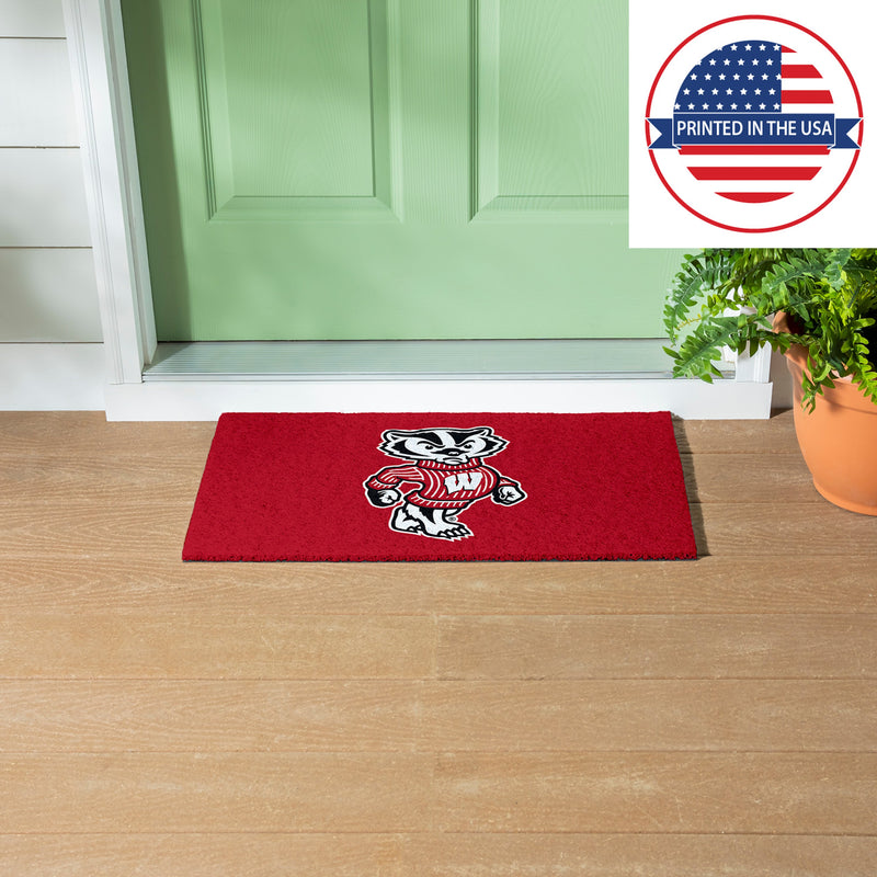 Full Color PVC Mat, 16" x 28", University of Wisconsin-Madison