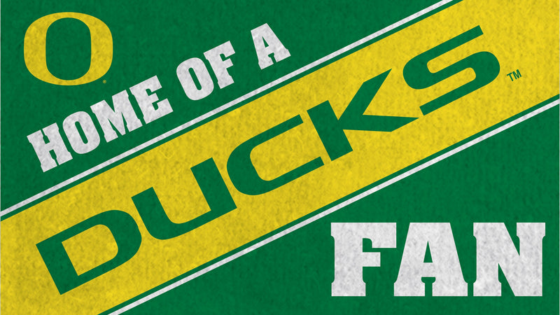 University of Oregon, PVC Mat COLOR, Home of a Fan