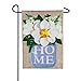 Magnolia Mason Jar Garden Burlap Flag