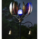 59.5"H Wind Spinner, Copper Leaves