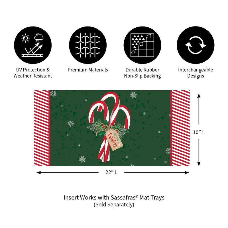 Candy Cane Sassafras Mat