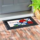 USA Patriotic Floral Watering Can Sassafras Switch Mat