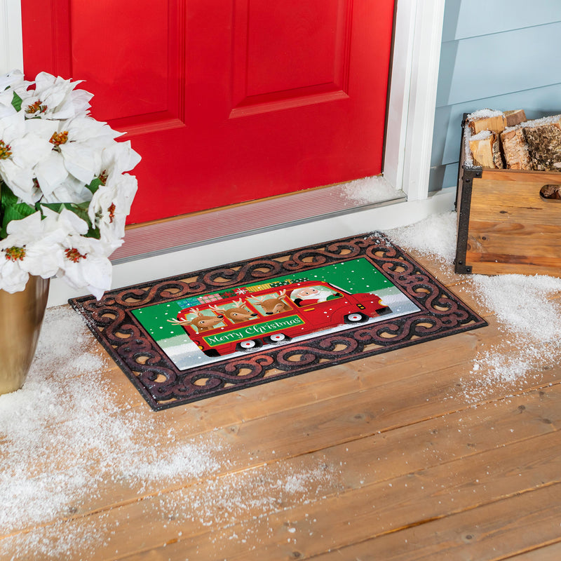 Christmas Bus Sassafras Switch Mat