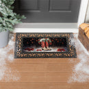 Red Christmas Cowboy Boots Sassafras Switch Mat_x000D_