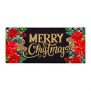 Floral Checkered Merry Christmas Sassafras Switch Mat_x000D_