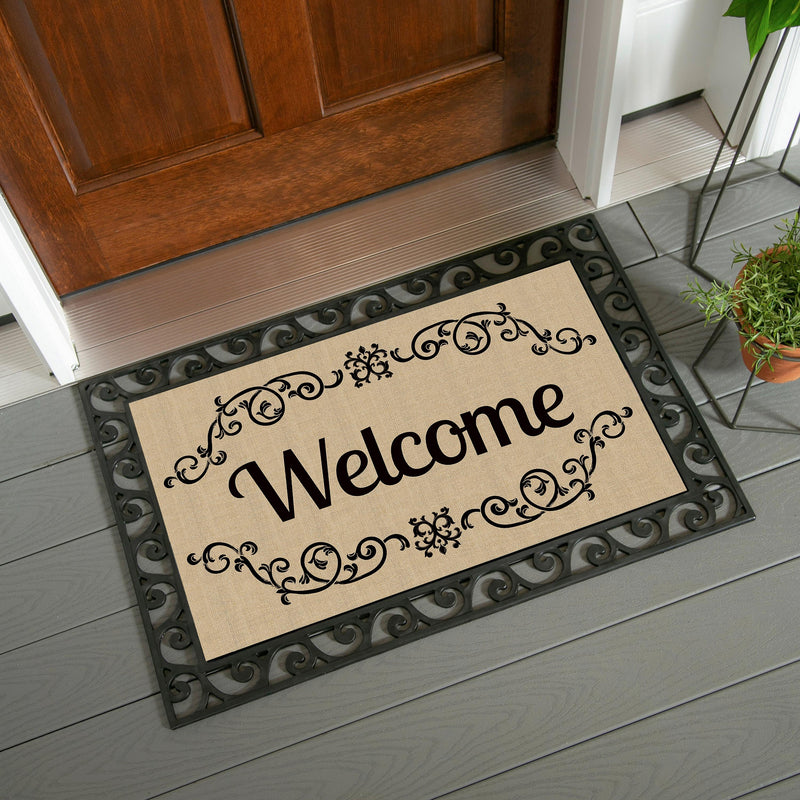 Boxwood Framed Plaid Sassafras Estate Switch Mat
