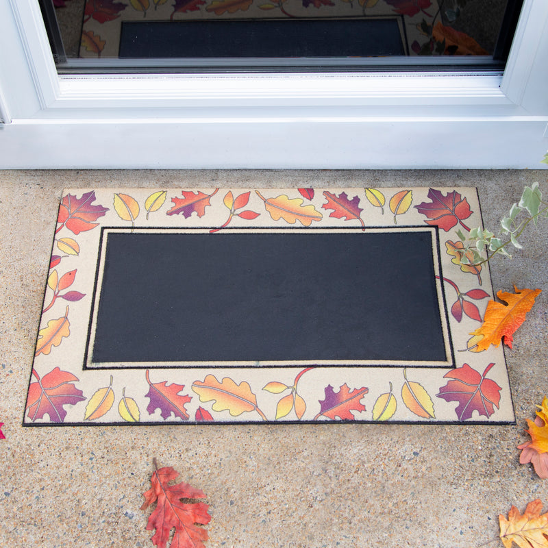 Fall Leaves Flocked Sassafras Mat Tray