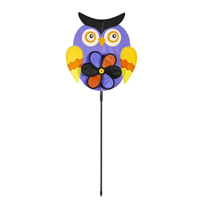 Halloween Owl Pinwheel Spinner, 3 Assorted