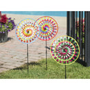 Tie Dye Two Layer Sun Shape Pinwheel Spinner, 3 Asst