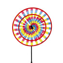 Tie Dye Two Layer Sun Shape Pinwheel Spinner, 3 Asst
