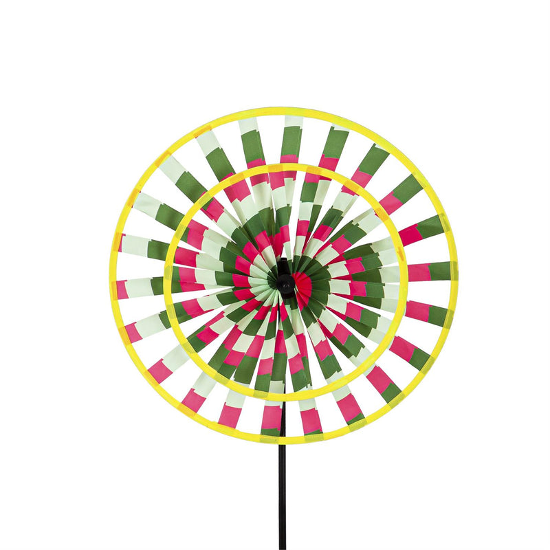 Tie Dye Two Layer Sun Shape Pinwheel Spinner, 3 Asst