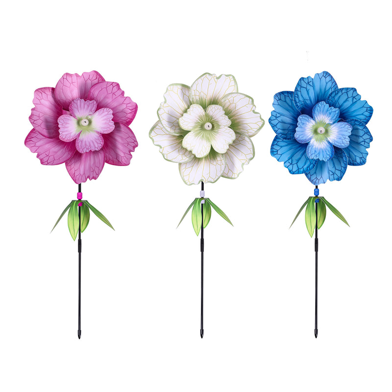 Embellished Paper Hydrangea Pinwheel Spinner, 3 Asst,45496