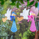 Stork with Special Delivery Shaped Wind Spinner, Boy