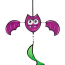 Halloween Bat with Bobbing Wings Shaped Fabric Wind Spinner,45638