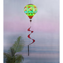 Welcome Summer Truck Solar Lit Burlap Balloon Spinner