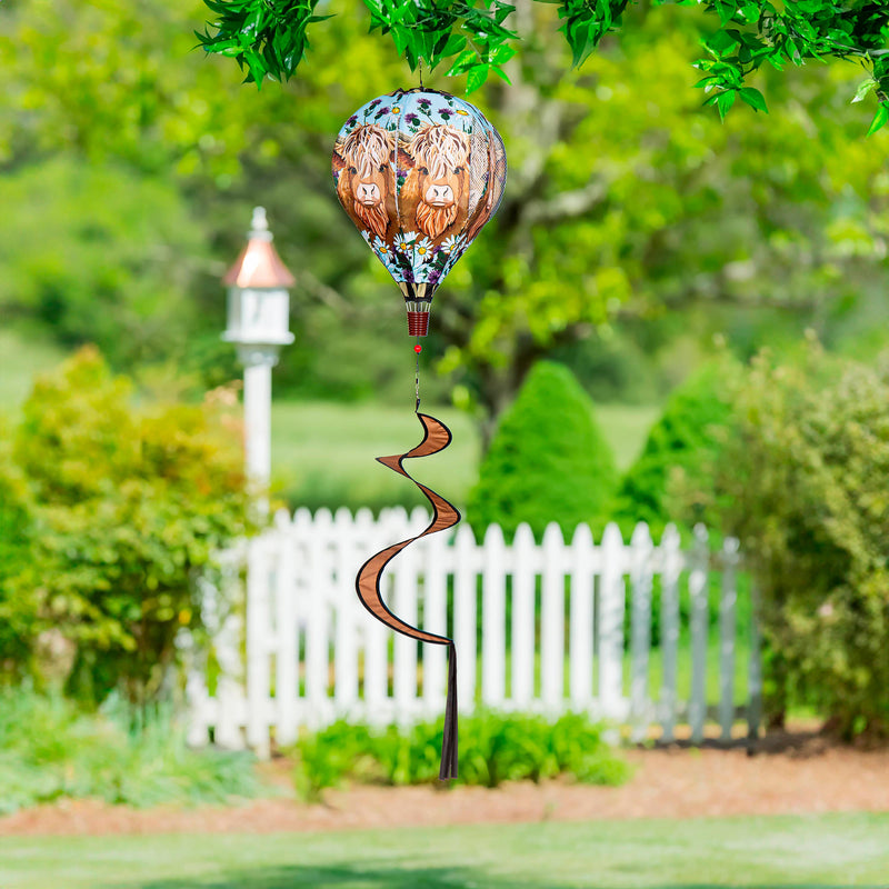 Highland Cow Welcome Friends Balloon Spinner