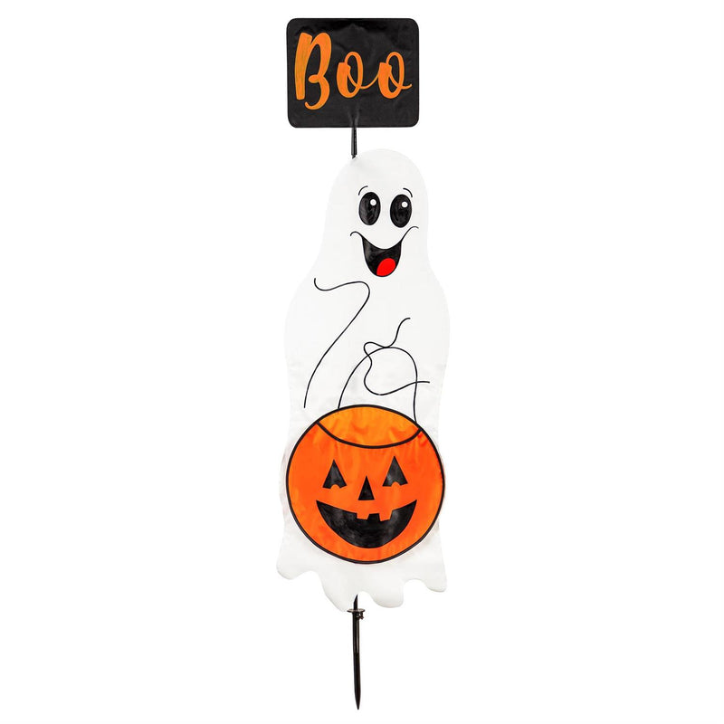 Halloween Sign Trio Fabric Stake, 3 Asst