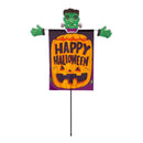 Halloween Friend with Bobbing Head and Hands Fabric Garden Stake