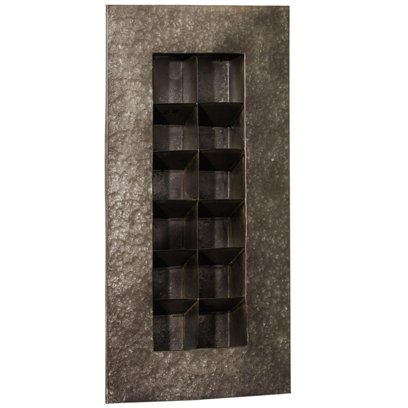 Black Zinc 12 Pocket Wall Planter