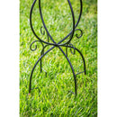 Metal Trellis Bird Bath Stand, Scroll
