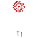 75"H Wind Spinner, Red and White Patriotic Leaves