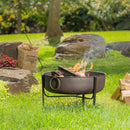 Firepit with Iron Loop handles