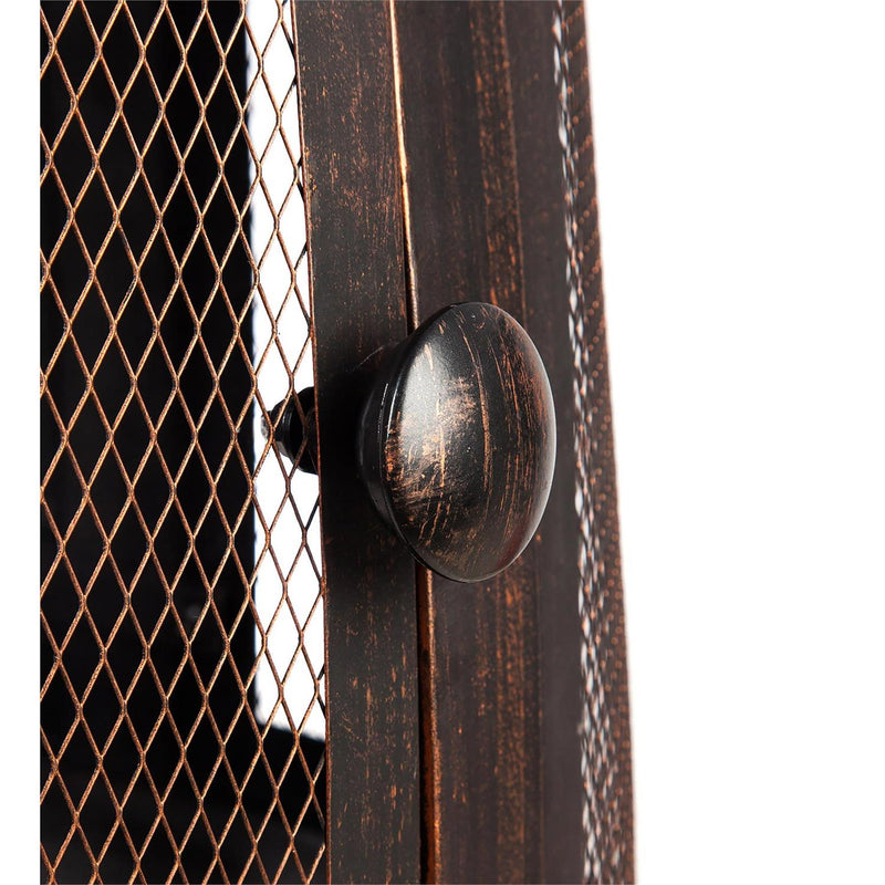 Tall firepit with chimney