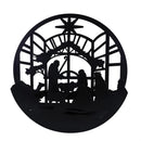 25"H x 25"L Laser-Cut Nativity Scene Shadow Wall Art