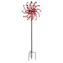 75"H Wind Spinner, Crimson Bubbles