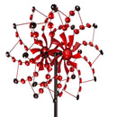 75"H Wind Spinner, Crimson Bubbles