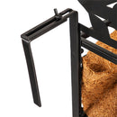 Black Railing Planter with Topper, Birds on a Branch