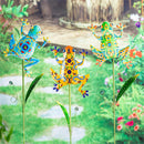 36" Talavera Frog Garden Stake, 3 Asst, 4 of Each, 12 Piece CDU