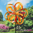 75"H Wind Spinner, Sunset Rings