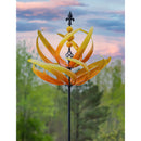 75"H Wind Spinner, Yellow Lotus,47m4351