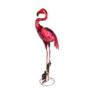 Metal and Glass Flamingo Solar Garden Statuary