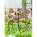 36" Rust Colored Wildflower Garden Stake, 3 Asst, 2 of Each, 6 Piece CDU