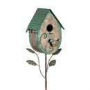 What She Shed Garden Stake, Birdhouse Green Patina Finished, 36", Asst of 3