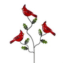 Metal Christmas Garden Stake with Birds 2 Asst, 6 of Each, CDU of 12