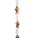 96" Copper Finish Metal Fish Rain Chain,47m4920