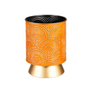 Multi-Color Metal Planters with Gold Base, Nested Set of 3