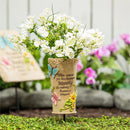 Memorial Garden Stake, Butterfly Vase Garden Stake, 8"H, CDU