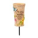Memorial Garden Stake, Butterfly Vase Garden Stake, 8"H, CDU