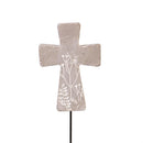 Memorial Garden Stake, Cross Resin Mini Garden Pick, 18"H, CDU