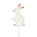 24"H Metal Bunny Garden Stake 3 ASST, 4 EA, 12 PC CDU