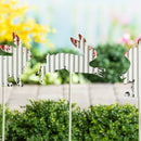 24"H Metal Bunny Garden Stake 3 ASST, 4 EA, 12 PC CDU